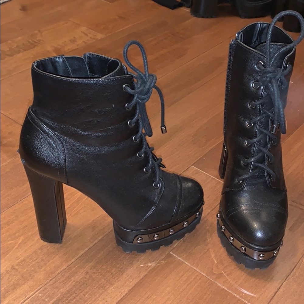 Jessica Simpson Platform Combat Boot